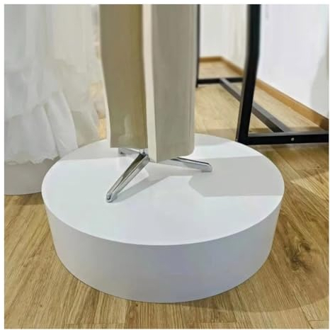 PFCDZDU Zylinder Sockel Stand, Runden Party Anzeige Riser Base, Tragbar Zeigt Modell Sockel Säule Für Umkleideraum Desserttisch Catering-Buffet (Farbe : Weiß, Größe : 23.6x9.8in(60x25cm))