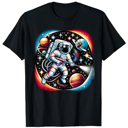 Cool Galaxy Astronaut Schädlingsbekämpfung Techniker T-Shirt