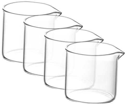 Cabilock 4stücke Haushalt Milchkrug Kaffee Spender Transparent Milchkrug Giessen Wasserkocher Tassen