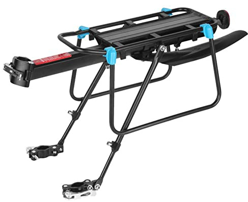 Kavolet Gepäckträger Mountainbike, Universal Fahrrad-Gepäckträger Schnellverschluss Einstellbare Fahrradgepäckträger mit Kotflügel, MTB Gepäckträger, Maximalbelastung 50kg, aus Aluminiumlegierung