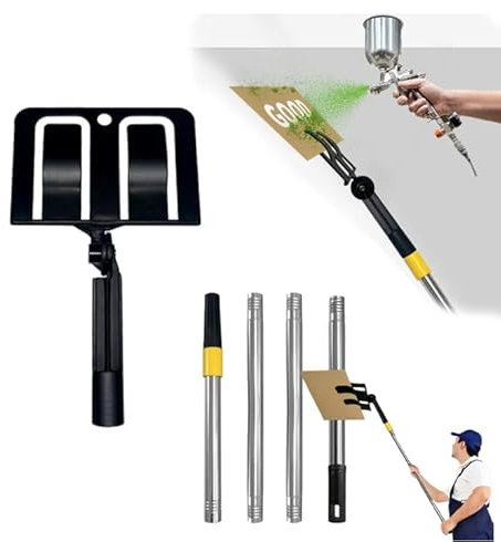 Mciluyaiio Einstellbarer Winkel, langlebiges Sprühschutz-Halter-Set, Kunststoff-Sprühlack-Schutzhalter, Farbschutz-Halter, Karton-Sprühschutz, Sprühlack-Griff, Farbschutz, Lackierwerkzeug (B)