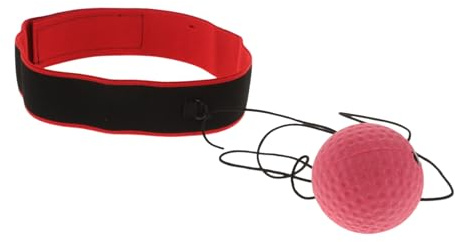 KITANDOVE Geschwindigkeitsreaktionsball Werkzeug Reaktionstrainingsball Boxbälle Geschwindigkeitsreflexball Reflex Sport Trainingsball Trainingsgeräte Am Kopf Befestigter Reflexball Pu