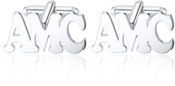 Jovivi 1 Paar Personalisierte Manschettenknöpfe Herren Manchettenknoepfe Edelstahl Cufflinks mit Namen Initialen Datum Gravur Manschettenknöpfe für Männer Hochzeit Bräutigam Jubiläum (Silber)