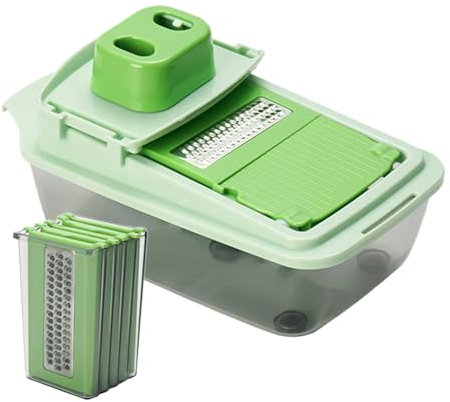 Affettatrice per frutta e verdura, tritaverdure, taglierina multifunzionale per tagliare cetrioli, affettaverdure, tritatutto per patate per principianti