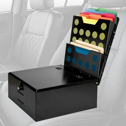 DITKOK Metall Car Manager, Autoassistent & Autositz-Organizer für den Beifahrersitz, Car Organizer mit Verriegelung, geeignet für Beifahrersitze in Autos und Lastwagen, auch im Fondbereich einsetzbar