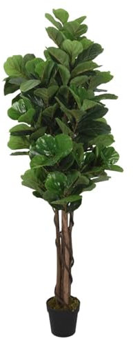 Xichuzi Feigenbaum Künstlich 134 Blätter 120 cm Grün, Künstliche Pflanzen Deko, Kunstpflanzen Wie Echt, Künstliche Zimmerpflanzen, Pflanzen Deko, Artificial Pflanzen - 359012