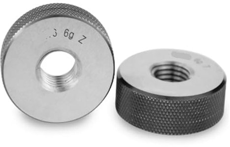 MRVAKDYDI Gewinderinglehre, Gewinde-Ringlehre, GO NO GO, Messgerät, metrisches Gewindeprüfwerkzeug, 6 g, 2 Stück, mehrere Größen(M16X0.5)