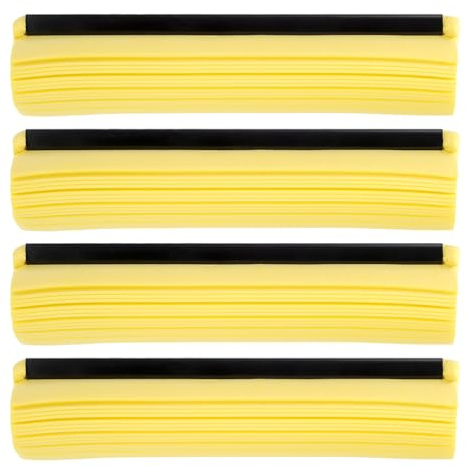 MAGICLULU Lot de 4 têtes de balai à franges en PVA de 27 cm, recharges pour balais à franges professionnels, garages, salles de bains, cuisines, accessoires de nettoyage des sols