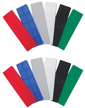 Envasadoras de plástico, empaquetadoras de acristalamiento de plástico, espaciadores de cuña duraderos para bricolaje, mejoras del hogar, ventanas y marcos de puertas, 28 mm x 100 mm, 12 unidades