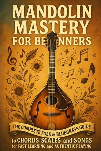 Mandolin Mastery for Beginners: The Complete Folk & Bluegrass Guide to Chords, Scales, and Songs for Fast Learning and Authentic Playing