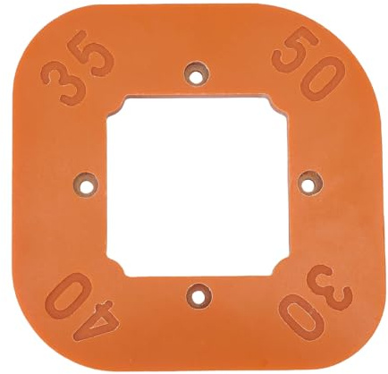 Asixxsix Gabarit de Rayon d'angle de Routeur, R30 R35 R40 R50 avec Fente de Positionnement Précis pour les Projets de Menuiserie