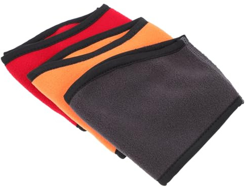 Beavorty 3 Pezzi Fascia per Chioma Antivento in Pile Termico Fascia Invernale Elastica e Calda per Sport All’Aperto Copertura Protettiva per Testa e Orecchie Unisex per Corsa Ciclismo
