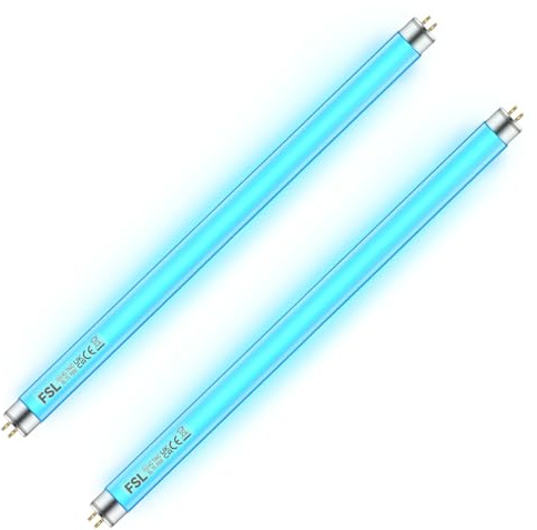 GKT FSL BL T5 F8W Ampoule anti-mouches,30.2cm,365 nm,ampoule de remplacement pour tueurs d'insectes, compatible avec les lampes anti-moustiques/tueurs d'insectes de 16W(2 pièces)