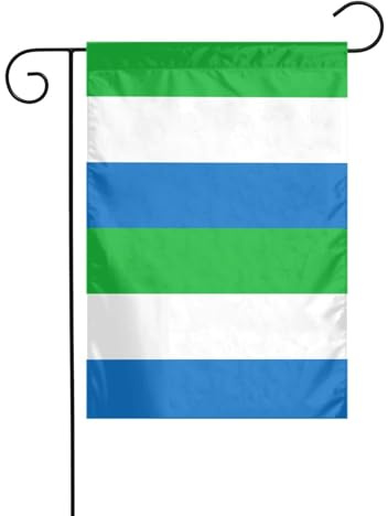 Bandera de Sierra Leona, decoración navideña para exteriores, resistente a la decoloración, invierno, césped, porche, patio, decoración al aire libre