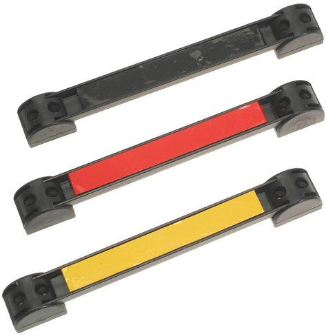 3 x Extra Starke MAGNETLEISTE Magnetschiene Werkzeugschiene Messerschiene (hohe Haftkraft) mit Halter GELB ROT SCHWARZ 200 mm