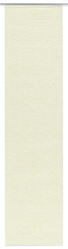 Gardinia 30216 Flächenvorhang Natur-Optik inklusiv Aluminium Unterprofil, von unten einkürzbar, 60 x 245 cm, Sand