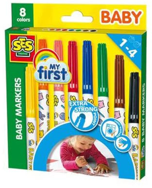 SES Creative 00299 My First - Baby Marker 8 Farben