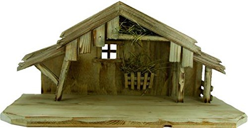 Unbekannt Krippenstall Stall Bern mittel 55x25x27cm geeignet für 12-14cm Figuren