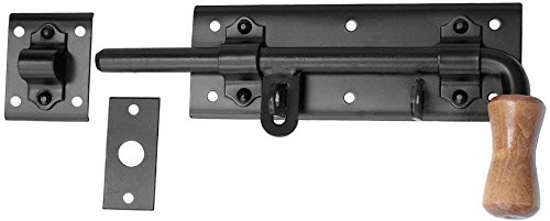 Schlossriegel Schubriegel Bolzenriegel Türriegel Torriegel 280/16 (Schwarz Rechts)