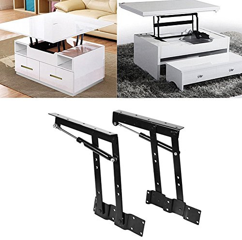 Cafopgrill EIN Paar 50 kg / 100 lb Heben Oben Couchtisch Hubrahmen Mechanismus Hardware Federscharnier Gas Hydraulische Scharnier Hardware DIY Beistelltisch Möbel Zubehör