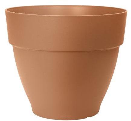 elho Vibia Campana 47cm Blumentopf - Terra | Ø 47 x H 40.4 cm | Für den Außenbereich geeignet | 100 % recycelter Kunststoff