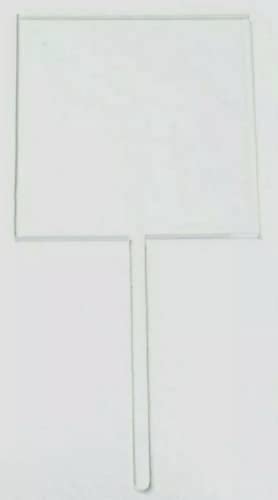 50 Blank Clear 3mm Acrylic Cake Toppers Bulk Wholesale Acrylic Shapes (SQUARE)