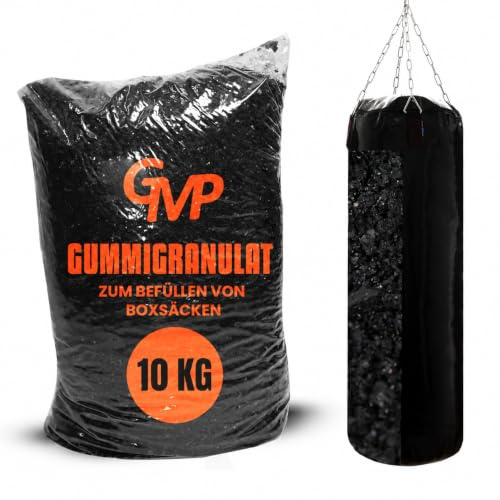 GMP 10 bis 120 Kg Boxsackfüllung Gummigranulat Füllmaterial für Boxsack Boxbirne Wandschlagkissen Makiwara Maisbirne Boxbirne Schlagbirne Trittsack