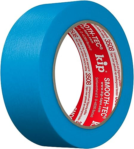 kip 3508-35 Ruban de masquage : 36 mm x 50 m - Bords précis pour les professionnels - Intérieur et extérieur - Peintres et peintres