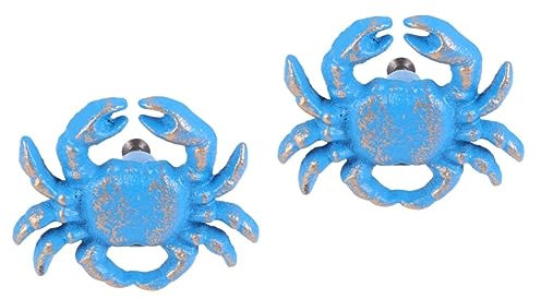 jojofuny 2stücke Pull Bar Mediterraner Schubladenknopf Gusseisen Mit Maritimen Designs Einlochgriff Für Schränke Und Kommoden Im Kinderzimmer Und Zuhause