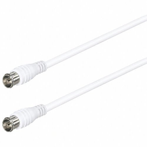 AC-Sat-Corner Vodafone Station 7,50 Meter Router Netzwerk Anschlusskabel Deluxe Premium Kabel 4K Schnellstecker 100dB Weiß