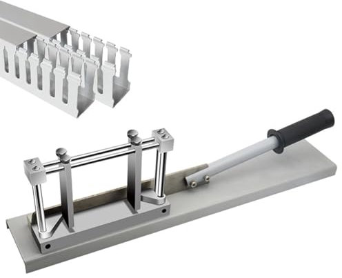 FAcoLL Tagliatrice Manuale per scanalature per Cavi in ​​plastica PVC, taglierina per canaline Regolabili, Forbici per Tubi Flessibili in PE per Tagli precisi di canaline di Cablaggio
