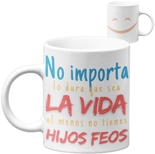 Quodelo | Taza de Cerámica 350ml Regalo Original para Madres y Padres | Mensaje Emotivo para Cumpleaños, Aniversario, Día de la Madre y Padre | Calidad AAA, Apta para Lavavajillas y Microondas