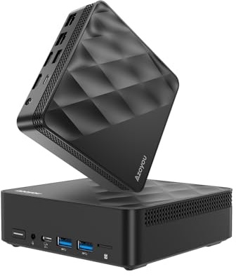 Azeyou Mini PC, Prozessor N100, 16G DDR4 1TB SSD, Mini Desktop Computer W11 Pro, LAN 1000M, WiFi 6, BT5.2, 4K HDMI, Dual RJ45, USB 3.2