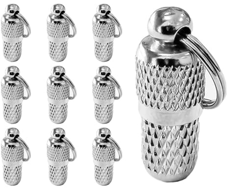 Laroal 10 st Pet id Tags Pet ID Tag Fat Tube Hund namnbricka för halsband av hund katt