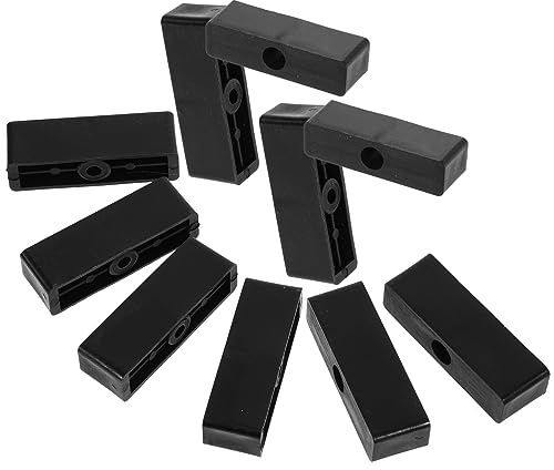 VILLCASE Lot De 10 Loquets De Sécurité Pour Fenêtre Verrous Pour Enfants Pour Porte-Fenêtre Barres De Sécurité Pour Enfants Protection Contre Les Cambriolages Plastique Noir