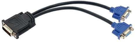 KONTONTY Adattatore Doppio Vga Video per Computer Nero e Compatibile con Monitor Svga e Proiettori Connettore Maschio Pin per Schede Video Materiale Resistente