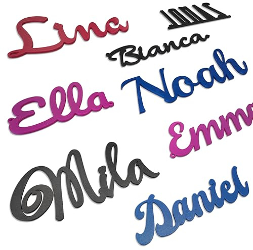 Türschild personalisiert kinderzimmer mit Name | Namensschild Tür Mädchen Junge zimmer Deko | Cursive Schriftzug Wand selbst gestalten