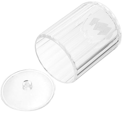 Alipis Organizador Acrílico para Bastoncillos y Discos de Algodón con Tapa Caja Transparente Multiusos para Maquillaje y Accesorios para Hogar y Dormitorio