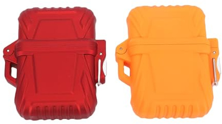 Asixxsix Boîte de Rangement étanche, étui à clés hermétique et résistant à la Pluie avec Joint d'étanchéité en Caoutchouc et Cordon, pour Le Camping, la pêche et Les Voyages. (Space)