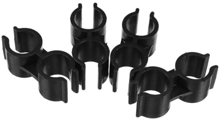 CIYODO 4 Abrazaderas Para Recogedor Y Escoba Clip De Fijación De Varilla De Recogedor Accesorios De Plástico Para Escoba Y Conexión De Doble Tubo Fácil Instalación Ahorro De Espacio