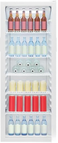 Refrigerador Bomann® con puerta de cristal - Clase energética C - 143 cm - Refrigerador de bebidas 2-12 °C - MultiAirflow - 5 estantes de rejilla - - 236 L - Enfriador de botellas - KSG 7292 Blanco