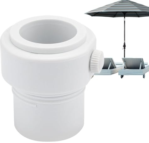 Estabilizador De Poste De Sombrilla - Adaptador De Para Piscina, Inserto De Orificio En La Base | Accesorio De Soporte De PVC, Cubierta De Jardín, Baja Picnic, Herramienta Subacuática Para Natac