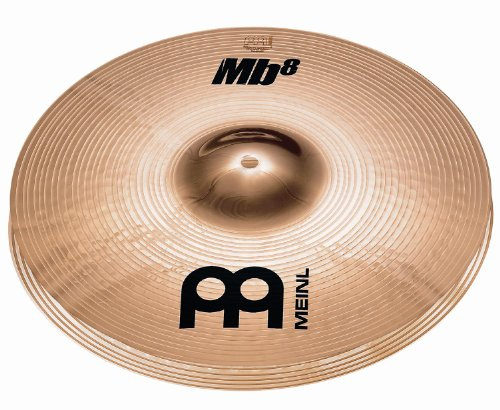 Meinl Cymbals MB8-14MH-B MB8 Serie 35,6 cm (14 Zoll) Medium Hihat Becken Paar Brilliant