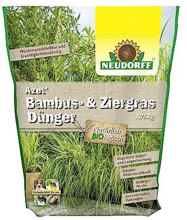 Neudorff Azet Bambus- & ZiergrasDünger – Bio Langzeitdünger sorgt für gleichmäßigen Wuchs und kräftig grünen Wuchs von Bambus und Ziergräsern, 1,75 kg