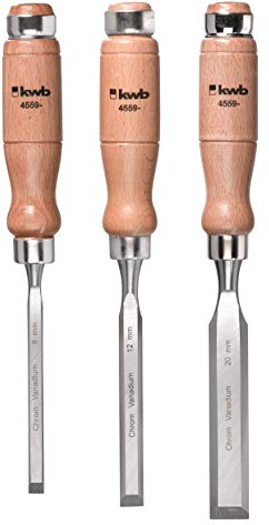 kwb 455900 Stechbeitel-Satz, 3-teilig