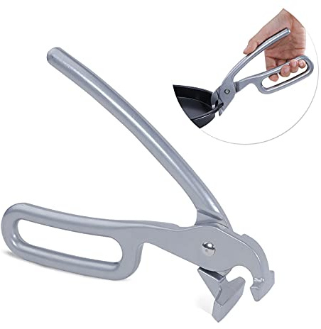 SHANGPEIXUAN Pizza Pan Gripper for Deep Pizza Pans,Heavy Duty Cast Aluminum Pan Tongs,Great for Pulling Hot Pizza Pan out of the Microwave,Oven … …
