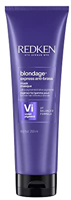 REDKEN Color Extend Blondage Express Anti-Brass Mask, Anti-Gelbstich Maske für blondes & coloriertes Haar, 250 ml