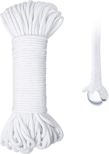 130 Fuß Selbstbewässernde Dochtschnur Baumwolle Bewässerungsseil für Indoor Outdoor Selbstbewässernde Pflanz Gefäße DIY Automatisches Bewässerungssystem Topfpflanze Sitter Tropfbewässerung Waterer