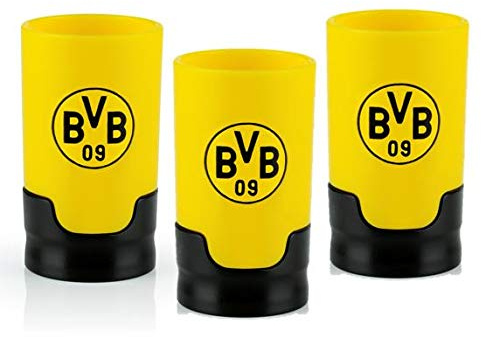 Taste Hero Flaschenaufsatz für Bier 3 Stück Fan-Edition BVB Borussia Dortmund | Macht jede Bierflasche zum Zapfhahn | Für Glas- und PET-Flaschen, spülmaschinengeeignet