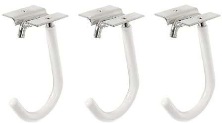 Alberts 800857 Fahrradhaken | gebogen | galvanisch blau verzinkt | Hakentiefe 90 mm | Höhe 115 mm | 3er Set